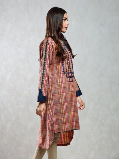 Edenrobe - Pret 1Pc Embroidered Cotton Shirt - EWTKE20-67289