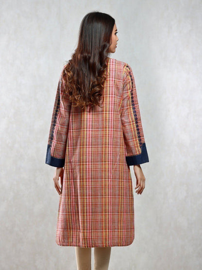 Edenrobe - Pret 1Pc Embroidered Cotton Shirt - EWTKE20-67289