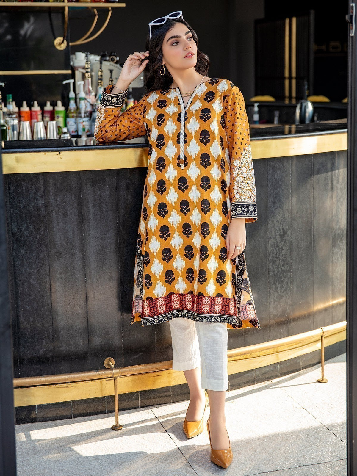 Edenrobe - Pret 1Pc Embroidered Khaddar Shirt - EWTKE20-67333