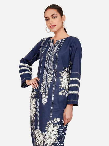 Edenrobe - Pret 1Pc Embroidered Khaddar Shirt - EWTKE20-67342