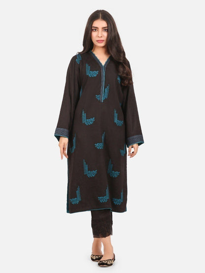 Edenrobe - Pret 1Pc Embroidered Viscose Shirt - EWTKE20-67377