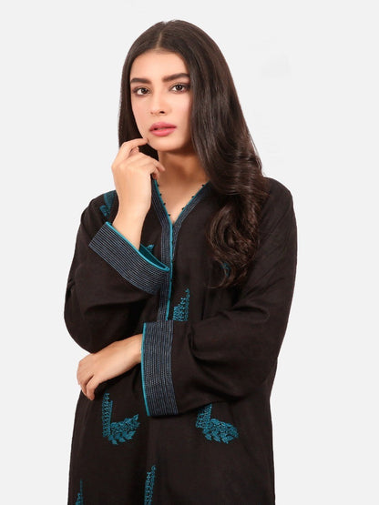 Edenrobe - Pret 1Pc Embroidered Viscose Shirt - EWTKE20-67377