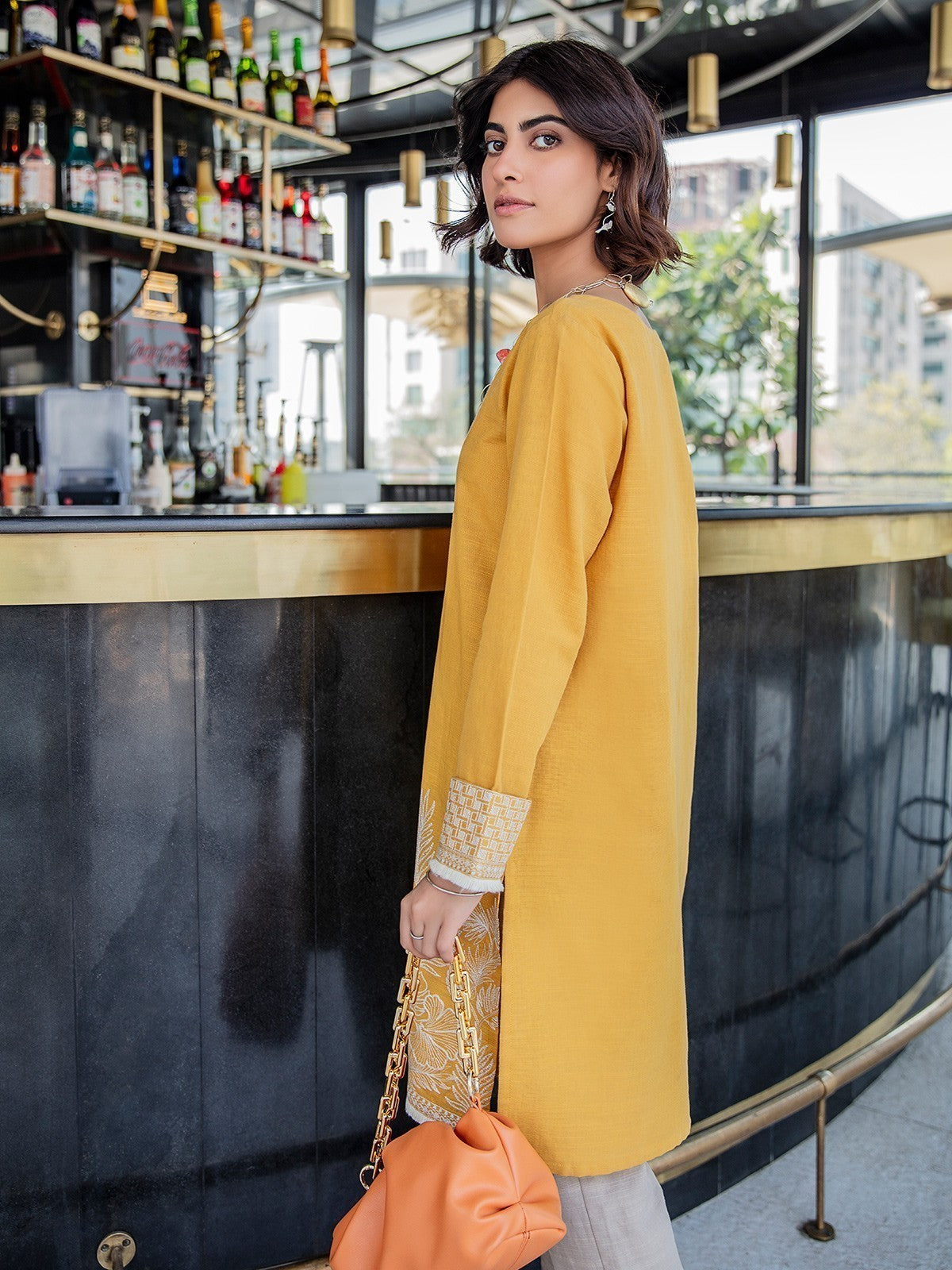 Edenrobe - Pret 1Pc Embroidered Khaddar Shirt - EWTKE20-67398