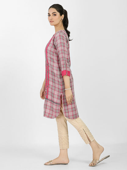 Edenrobe - Pret 1Pc Embroidered Cotton Shirt - EWTKE20-67411