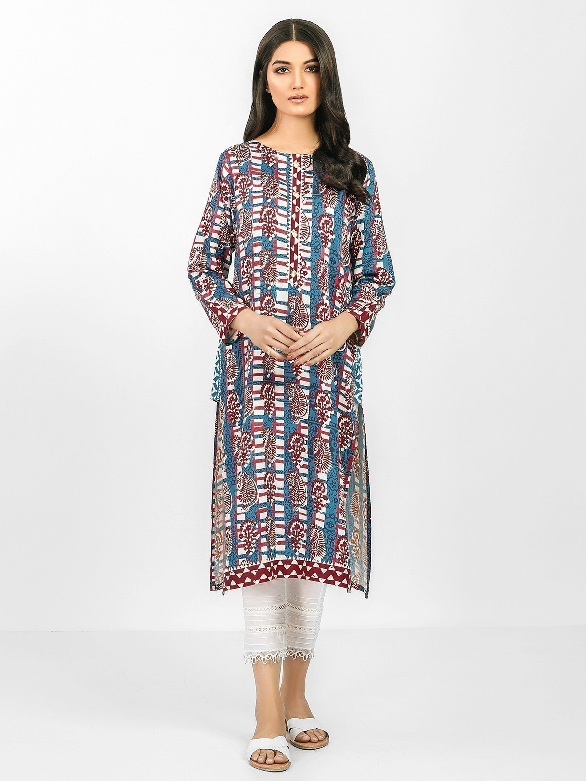 Edenrobe - Pret 1Pc Printed Viscose Shirt - EWTKP20-67386
