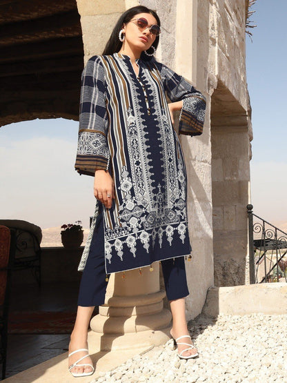 Edenrobe - EWU20W12-20203 Unstitched Multi Printed Cotton 1 Piece