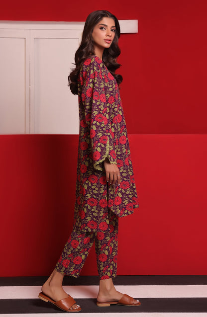 Orient - Stitched 2 Piece Printed Khaddar Shirt and Khaddar Pant