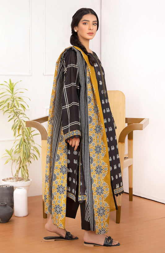 Orient - Unstitched 2 Piece Printed Lawn Shirt Dupatta