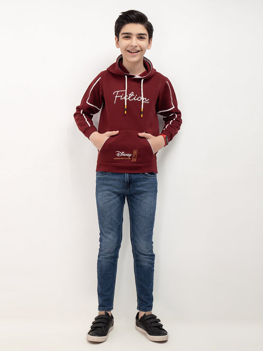Edenrobe - Boy's Maroon Hoodie - EBTH21-004