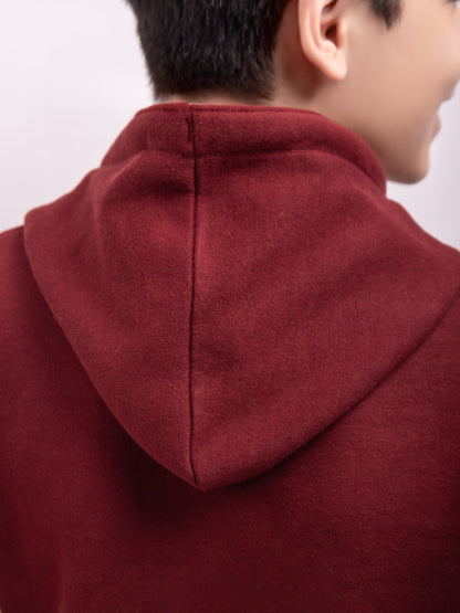 Edenrobe - Boy's Maroon Hoodie - EBTH21-004