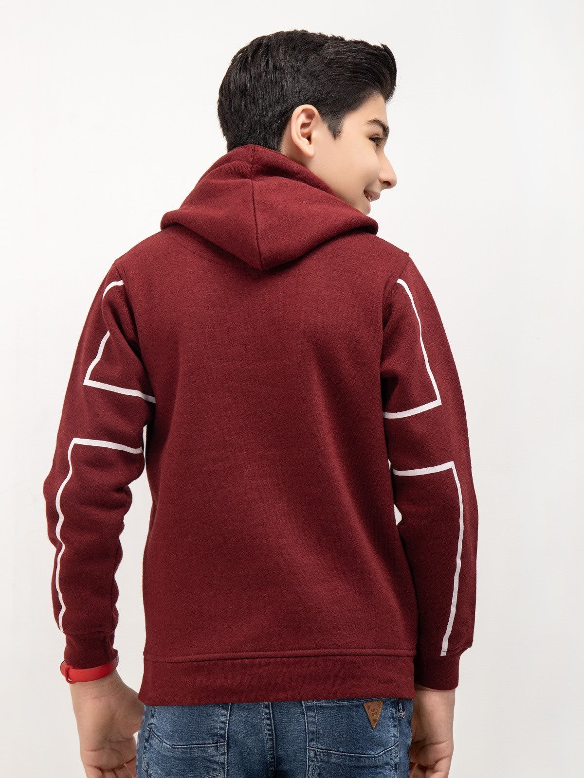 Edenrobe - Boy's Maroon Hoodie - EBTH21-004