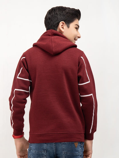 Edenrobe - Boy's Maroon Hoodie - EBTH21-004