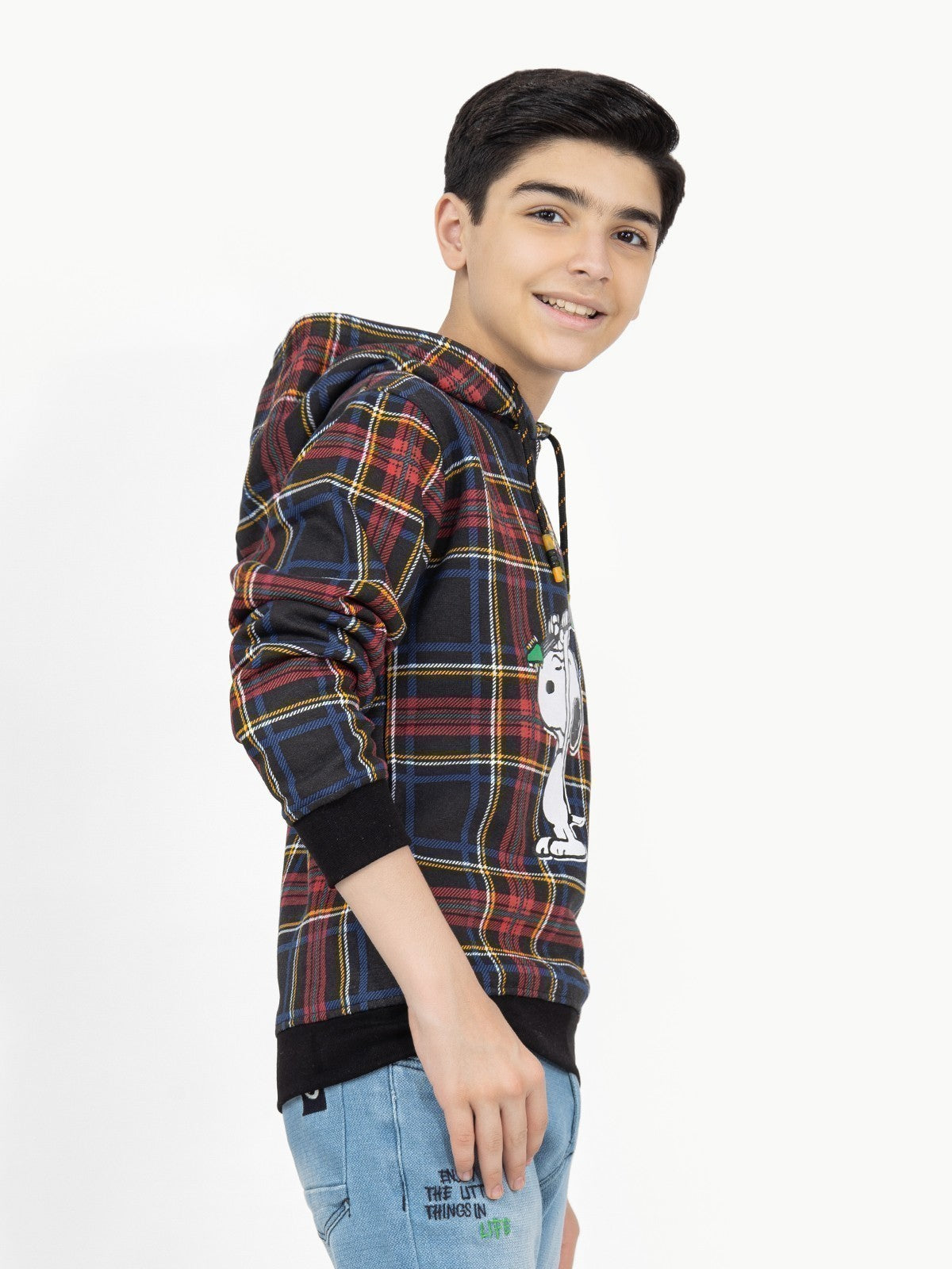 Edenrobe - Boy's Black Hoodie - EBTH21-005