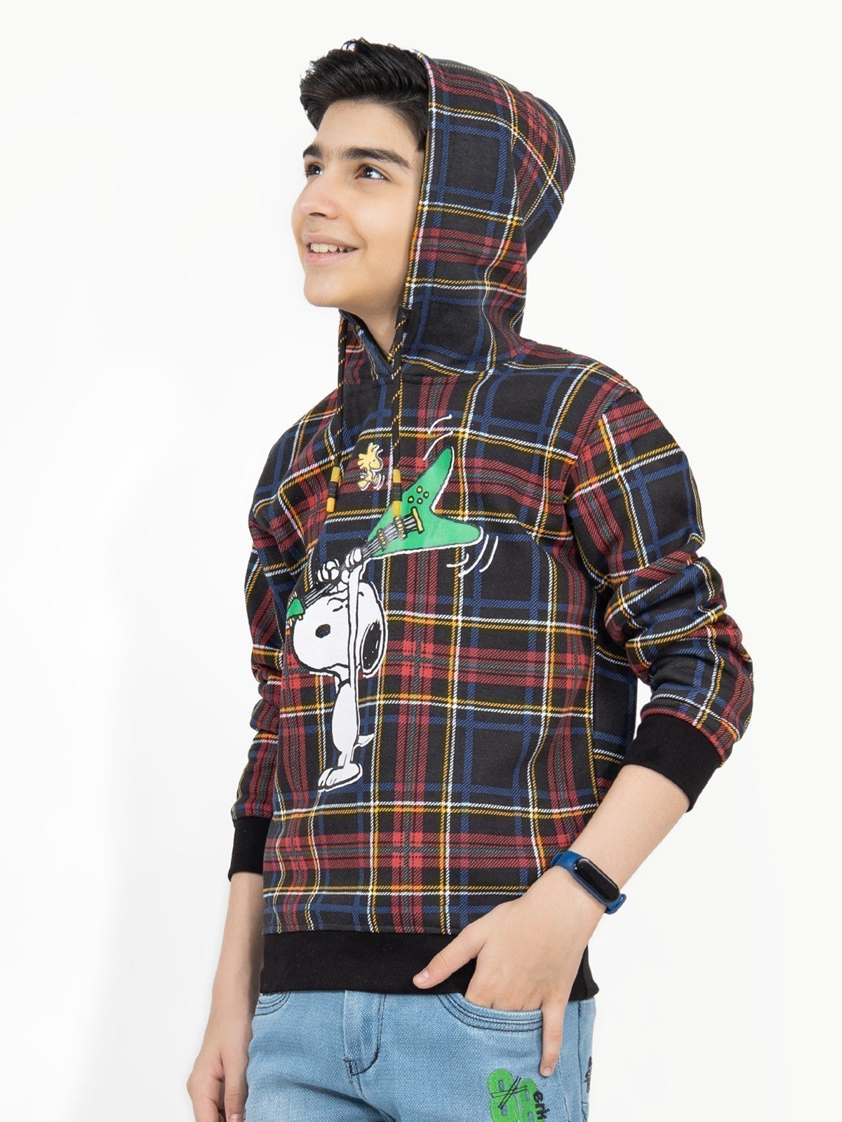 Edenrobe - Boy's Black Hoodie - EBTH21-005