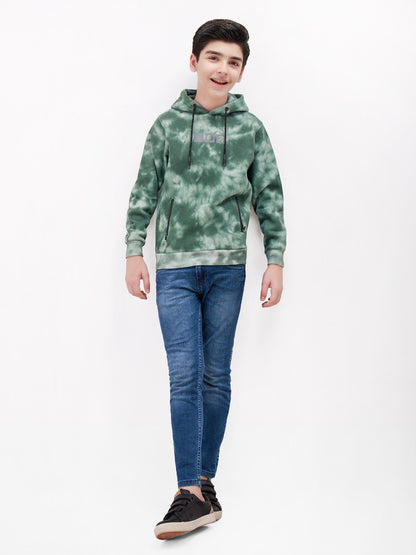 Edenrobe - Boy's Blue & Green Hoodie - EBTH21-011