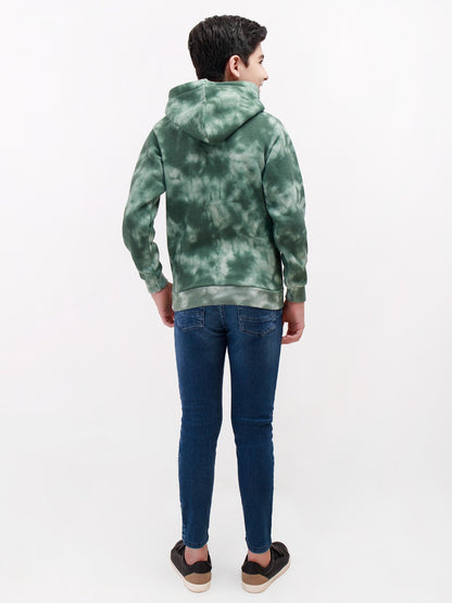 Edenrobe - Boy's Blue & Green Hoodie - EBTH21-011
