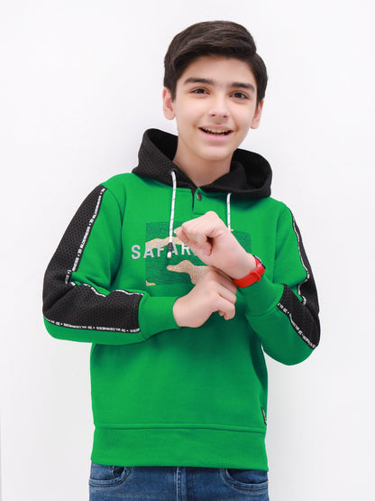 Edenrobe - Boy's Green Hoodie - EBTH21-013