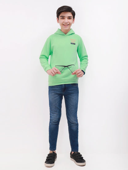 Edenrobe - Boy's Green Hoodie - EBTH21-016
