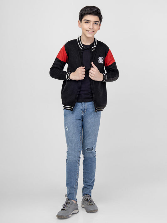 Edenrobe - Boy's Black Sweater - EBTSWT21-002