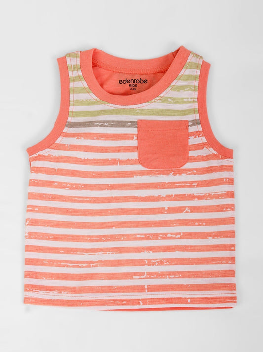 Edenrobe - Boy's Peach Tank Top - EBTT21-006