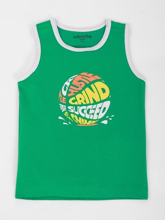 Edenrobe - Boy's Green Tank Top - EBTT21-010