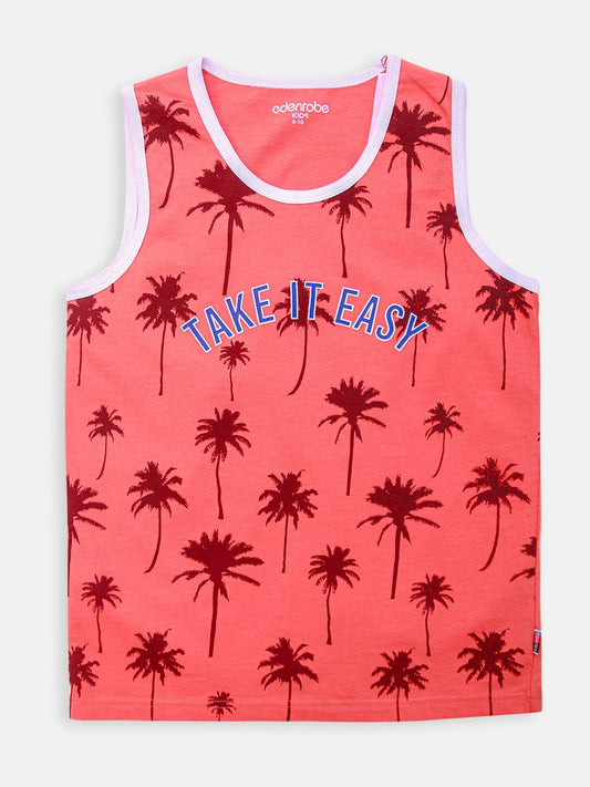 Edenrobe - Boy's Orange Tank Top - EBTT21-021