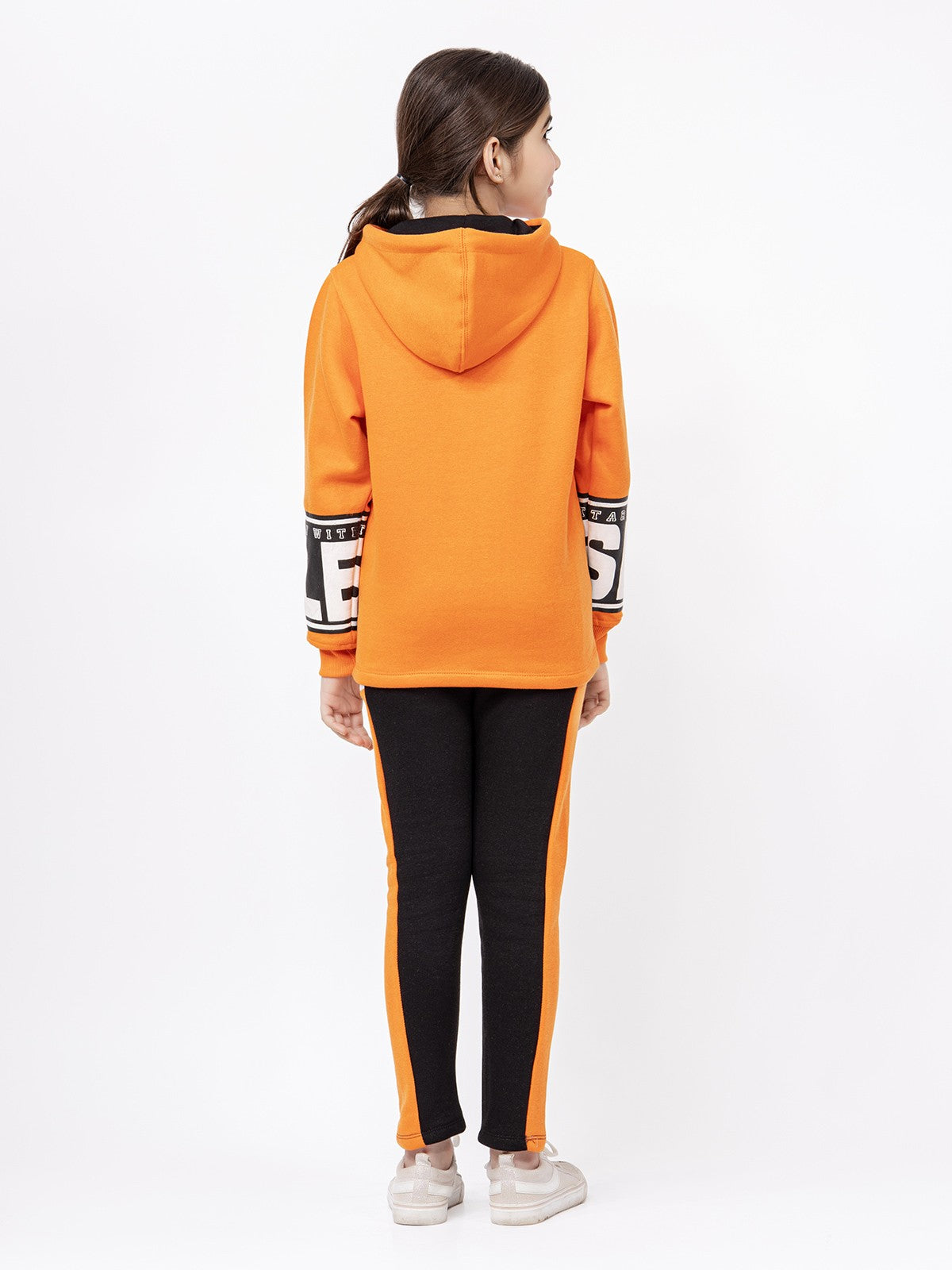 Edenrobe - Girl's Orange Hoodie - EGTH21-002