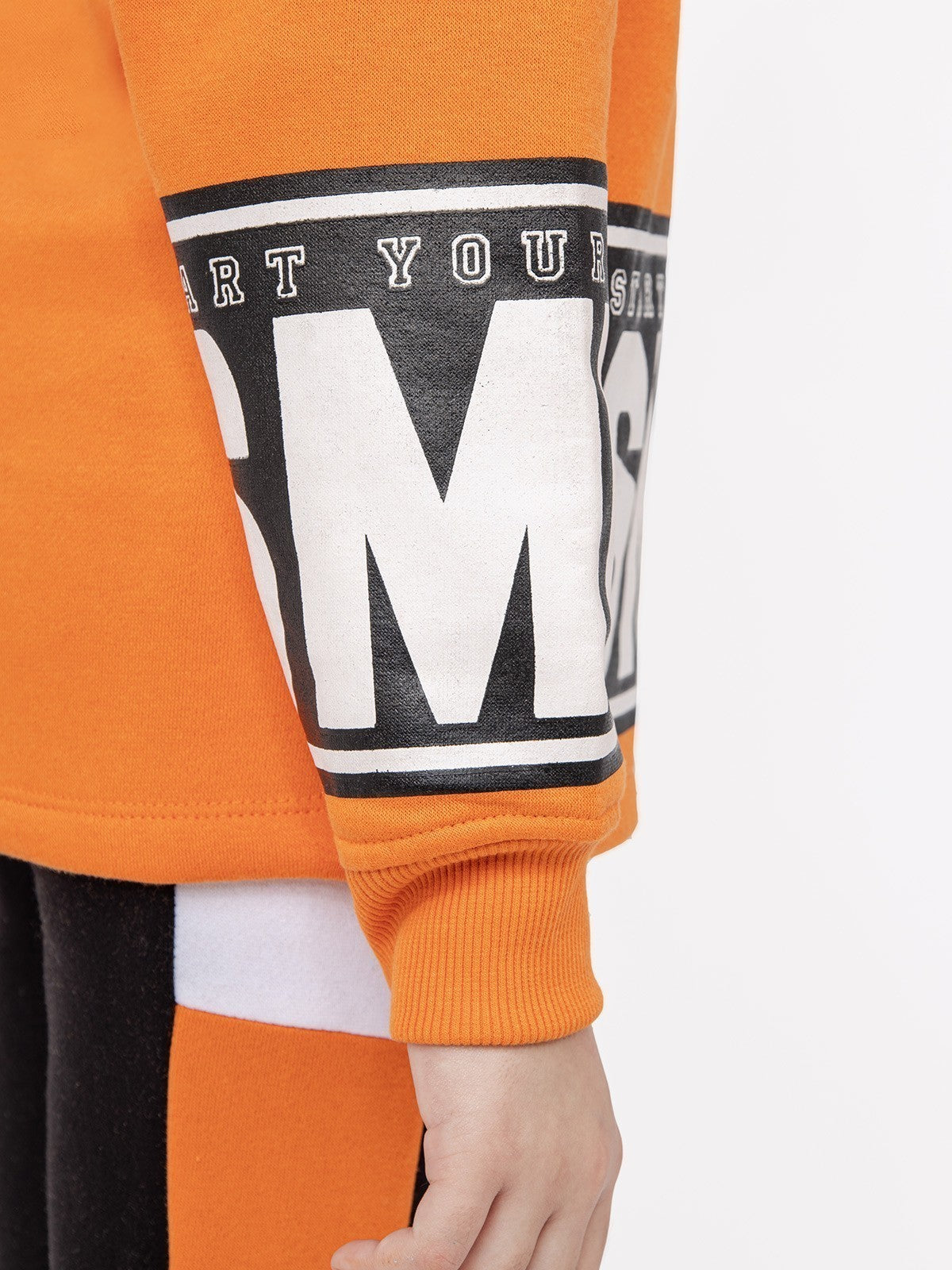 Edenrobe - Girl's Orange Hoodie - EGTH21-002