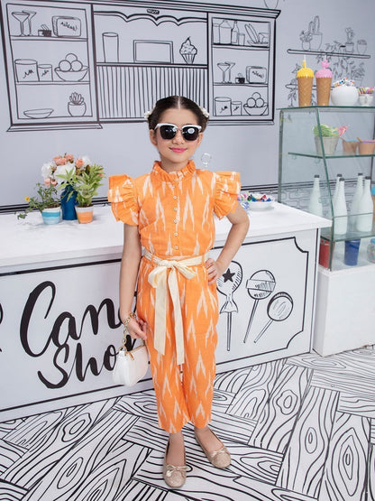 Edenrobe - Girl's Orange Jumpsuit - EGTJS21-002