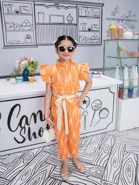 Edenrobe - Girl's Orange Jumpsuit - EGTJS21-002