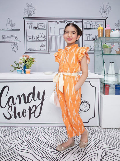 Edenrobe - Girl's Orange Jumpsuit - EGTJS21-002