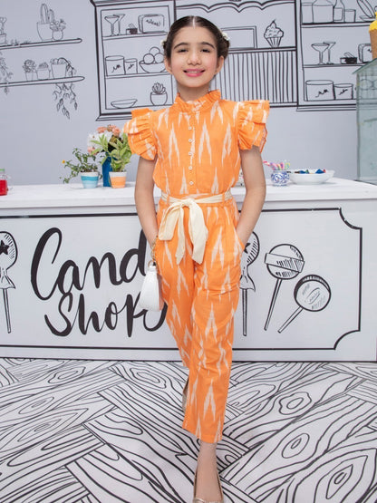 Edenrobe - Girl's Orange Jumpsuit - EGTJS21-002