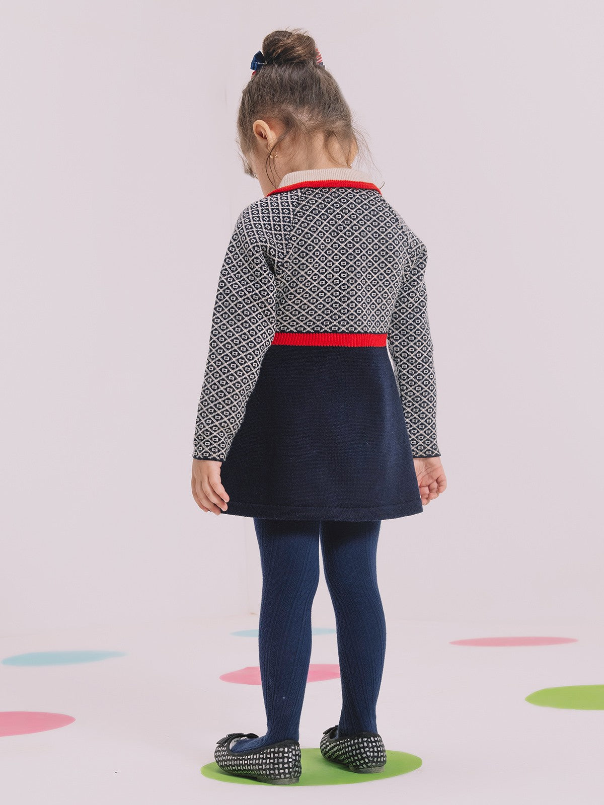 Edenrobe - Girl's Multi Sweater Frock - EGTF21W-007
