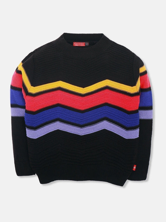 Edenrobe - Girl's Black Sweater - EGTSWT21-001