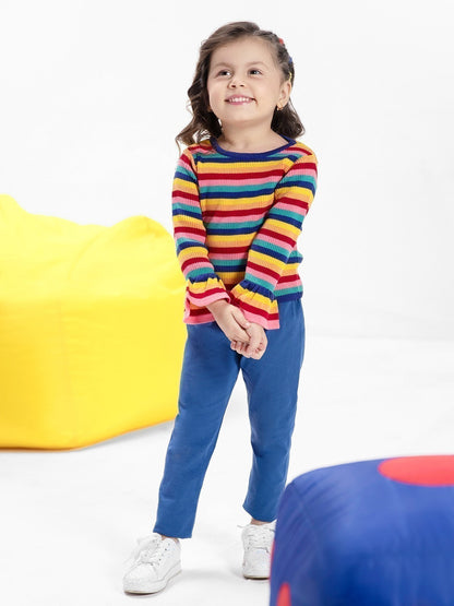 Edenrobe - Girl's Multi Sweater - EGTSWT21-008