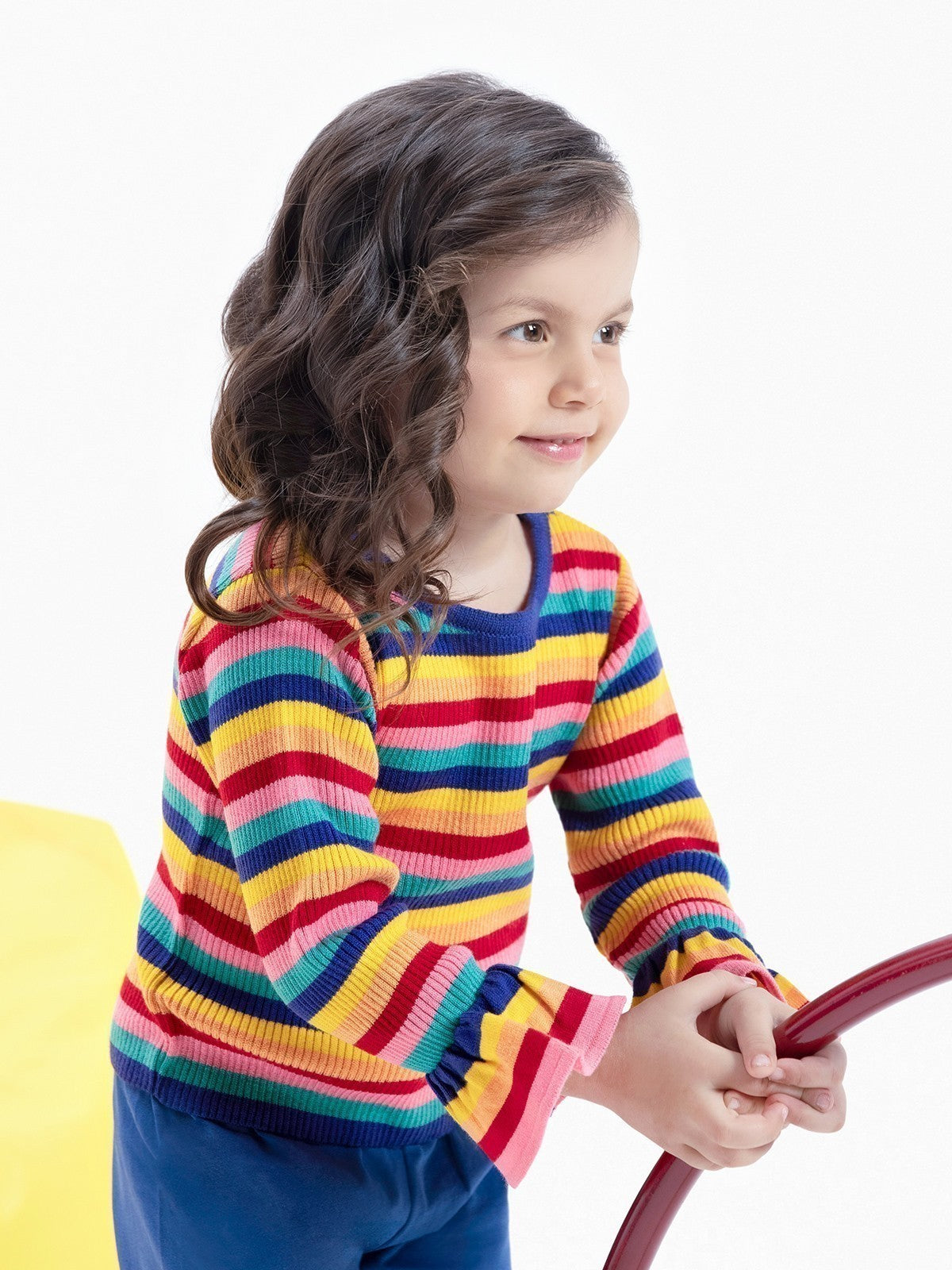 Edenrobe - Girl's Multi Sweater - EGTSWT21-008