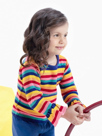 Edenrobe - Girl's Multi Sweater - EGTSWT21-008