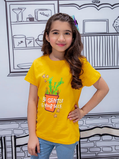 Edenrobe - Girl's Mustard Top - EGTK21-004