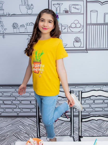 Edenrobe - Girl's Mustard Top - EGTK21-004