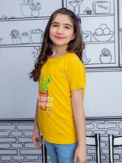 Edenrobe - Girl's Mustard Top - EGTK21-004