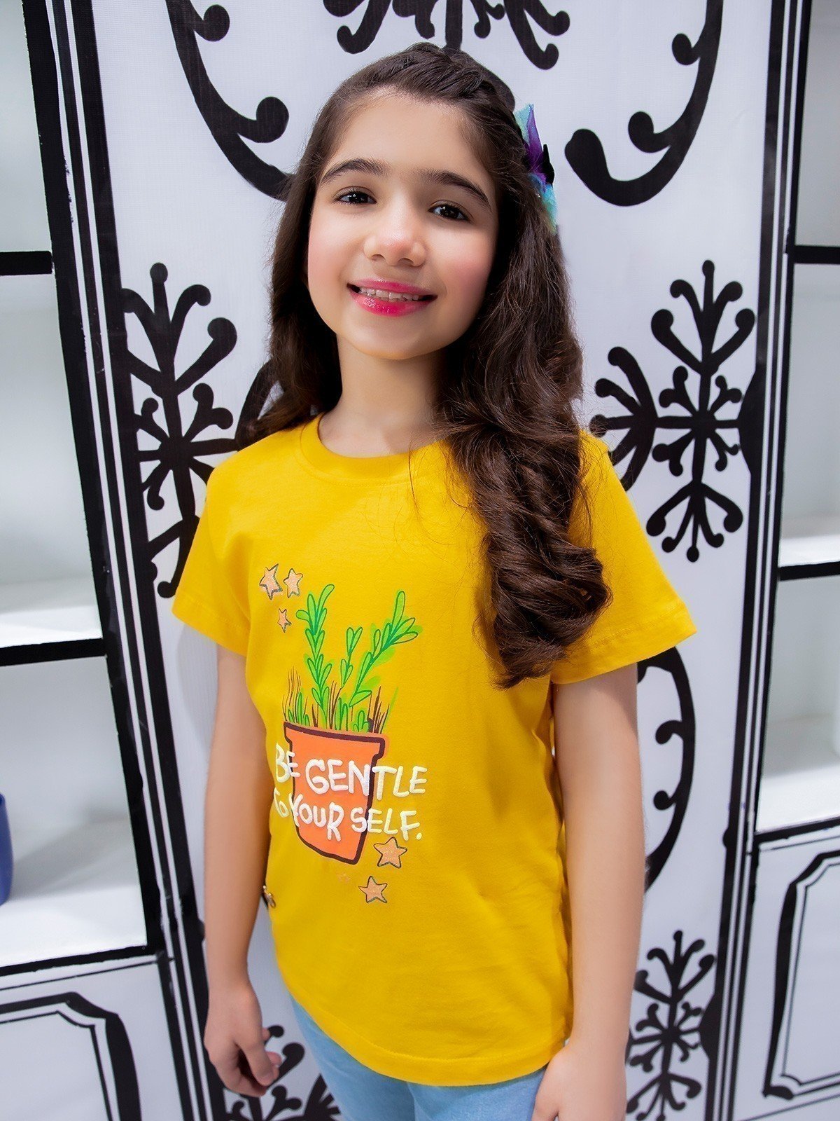 Edenrobe - Girl's Mustard Top - EGTK21-004