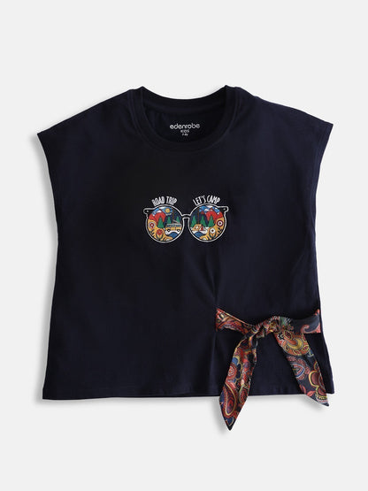 Edenrobe - Girl's Purple Top - EGTK21-005