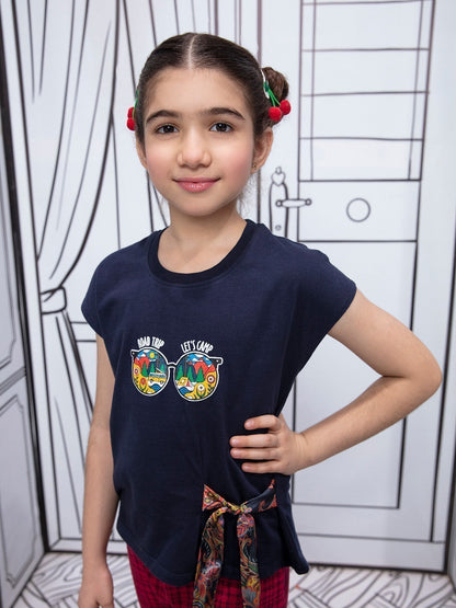 Edenrobe - Girl's Purple Top - EGTK21-005