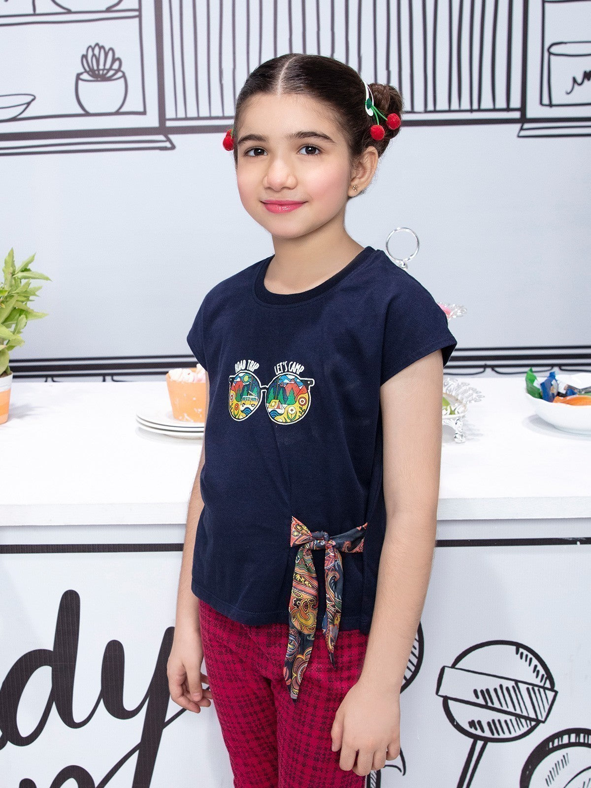 Edenrobe - Girl's Purple Top - EGTK21-005