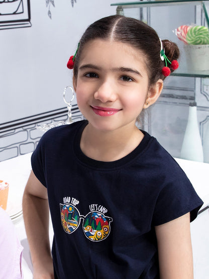 Edenrobe - Girl's Purple Top - EGTK21-005