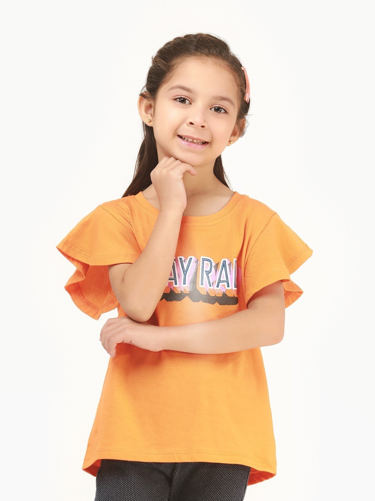 Edenrobe - Girl's Orange Top - EGTK21-006