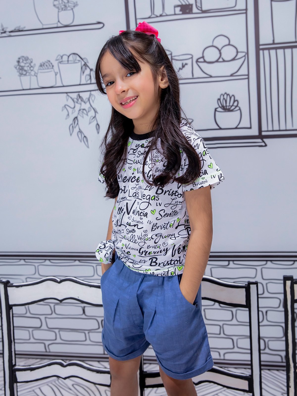 Edenrobe - Girl's White Top - EGTK21-008