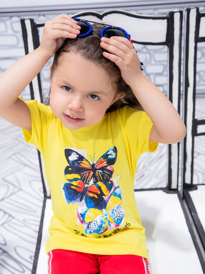 Edenrobe - Girl's Lime Top - EGTK21-009