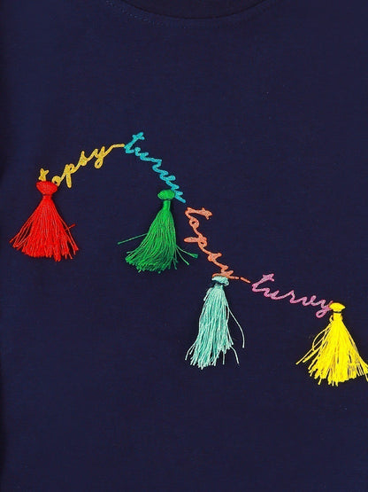 Edenrobe - Girl's Blue Top - EGTKF21-004