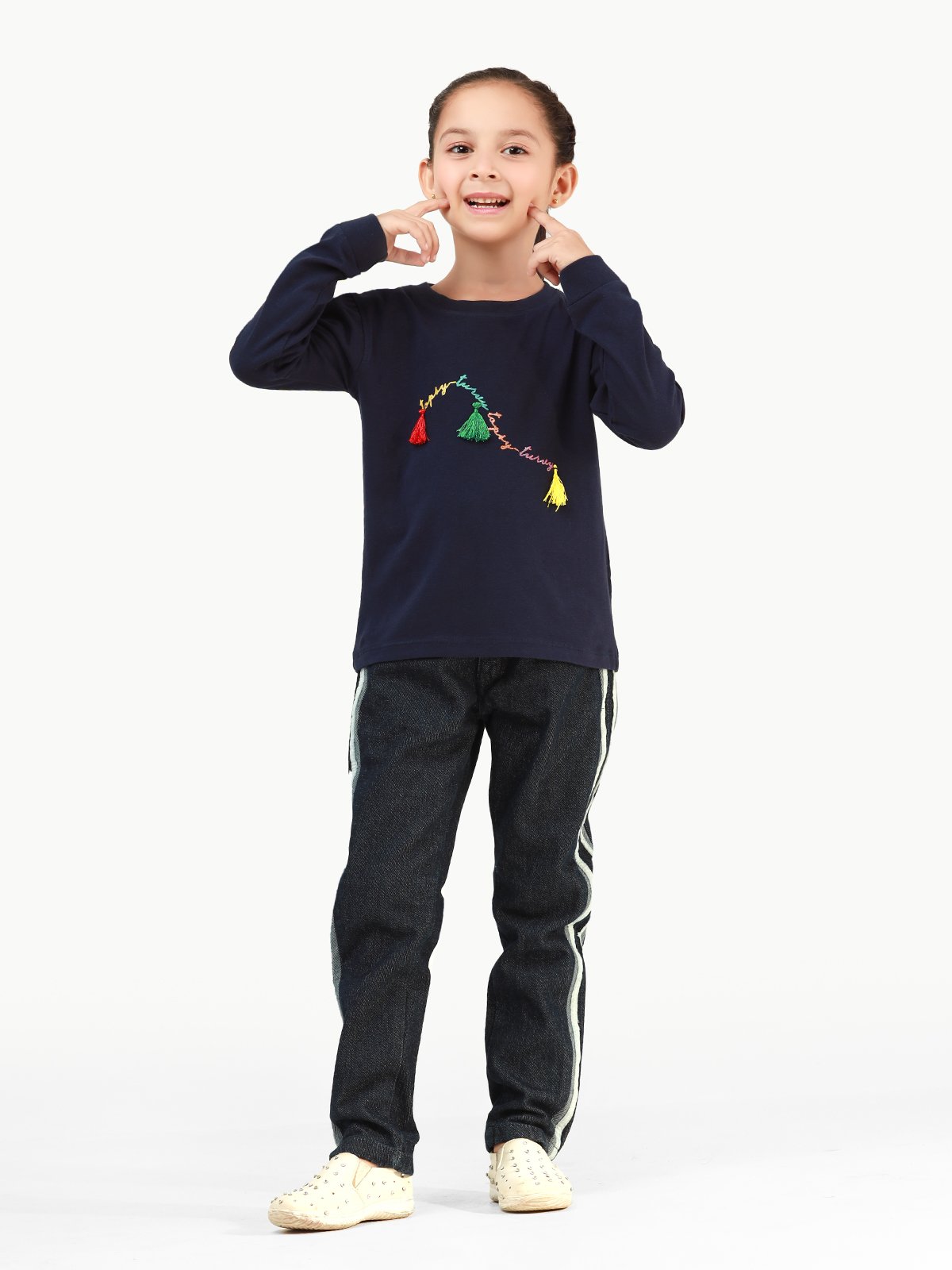 Edenrobe - Girl's Blue Top - EGTKF21-004